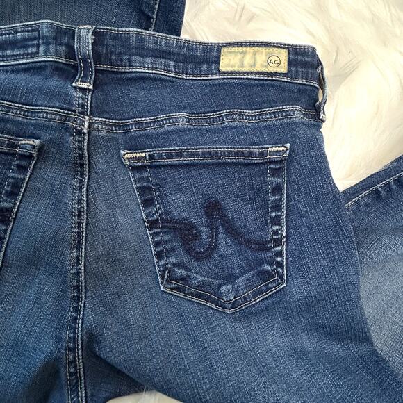 AG Adriano Goldschmied Jeans Size 28 R The Stilt Cigarette Leg Medium Blue Wash - Picture 4 of 8